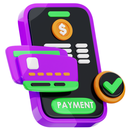 Paiement par carte en ligne  3D Icon