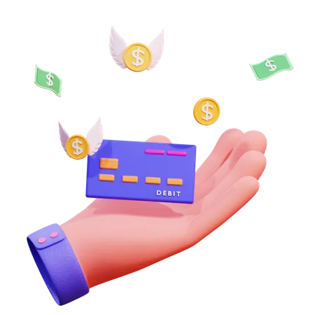 Paiement par carte en ligne  3D Icon