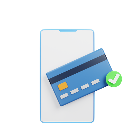 Paiement par carte en ligne  3D Icon