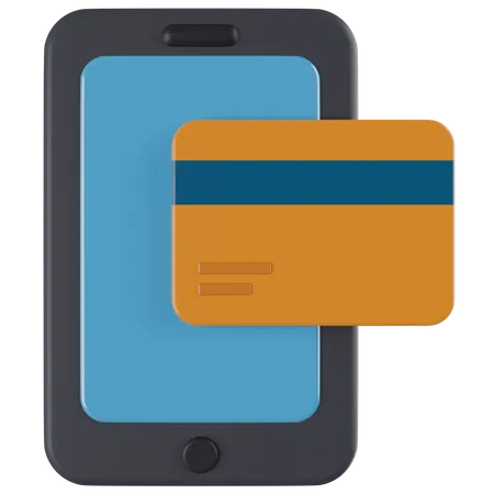 Paiement par carte en ligne  3D Icon