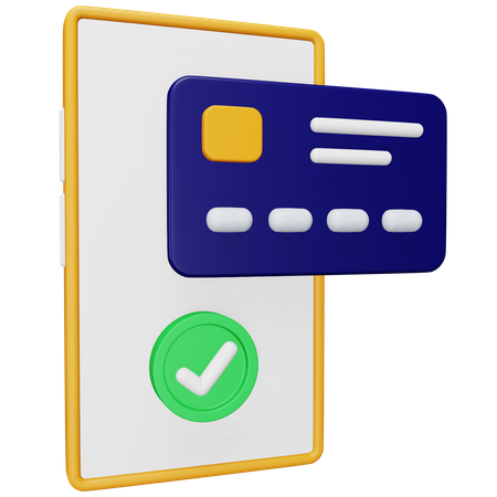 Paiement par carte en ligne  3D Icon