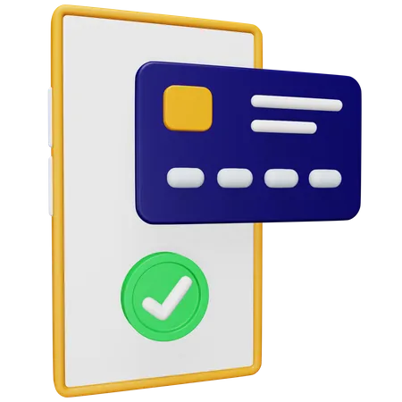 Paiement par carte en ligne  3D Icon