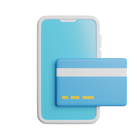 Paiement par carte en ligne  3D Icon