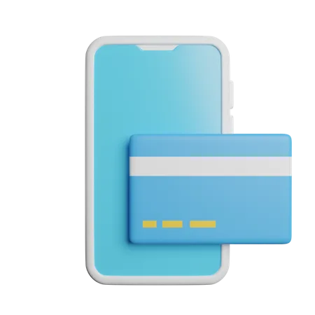 Paiement par carte en ligne  3D Icon