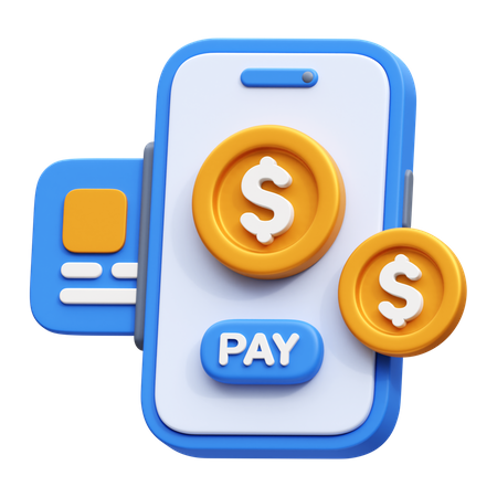 Paiement par carte en ligne  3D Icon