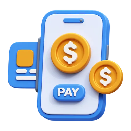 Paiement par carte en ligne  3D Icon