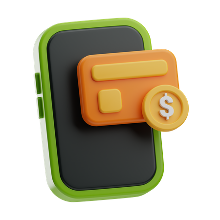 Paiement par carte en ligne  3D Icon