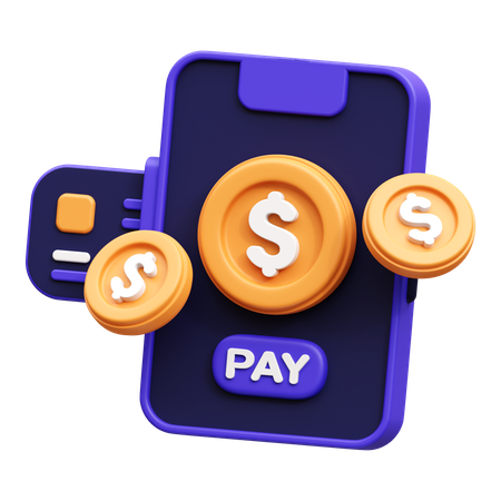 Paiement par carte en ligne  3D Icon