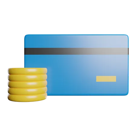 Paiement par carte numérique  3D Icon