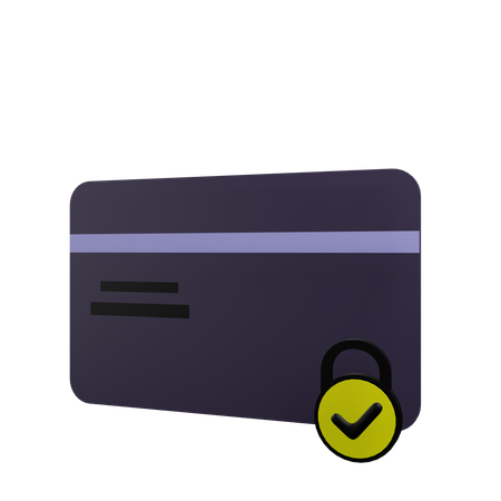 Paiement par carte sécurisé  3D Icon