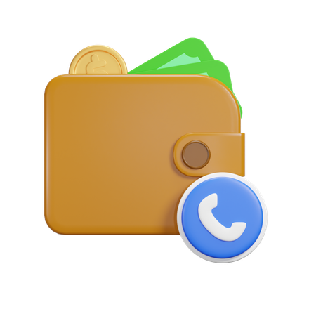 Paiement par téléphone  3D Icon