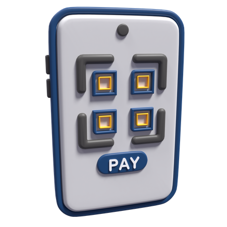 Code QR de paiement  3D Icon