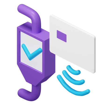 Paiement sans fil  3D Icon
