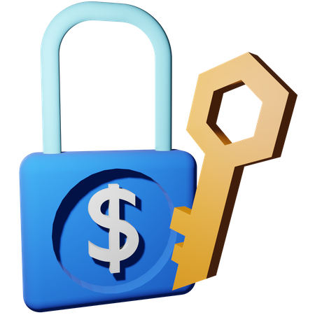 Sécurité des paiements  3D Icon