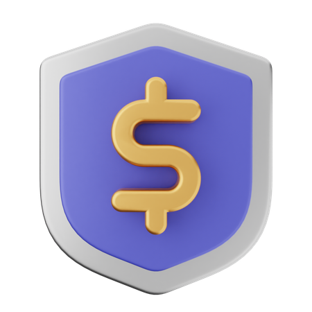 Protection du bouclier de paiement  3D Icon