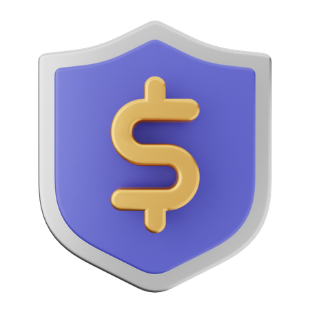 Protection du bouclier de paiement  3D Icon