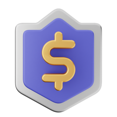 Protection du bouclier de paiement  3D Icon