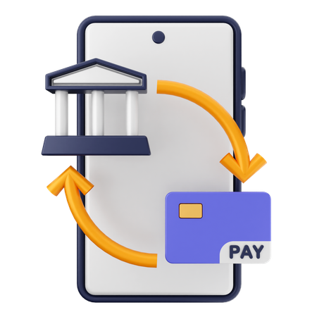 Paiement par smartphone  3D Icon