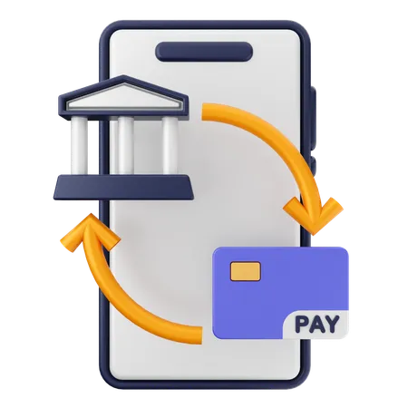 Paiement par smartphone  3D Icon