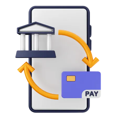 Paiement par smartphone  3D Icon