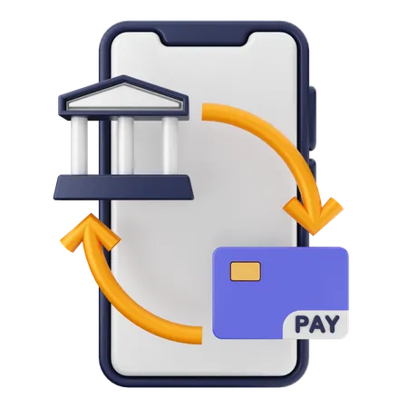 Paiement par smartphone  3D Icon