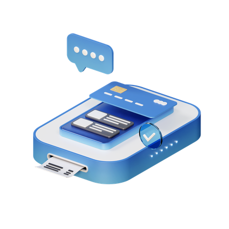 Paiement par téléphone  3D Icon