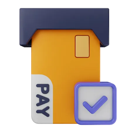 Vérification du paiement  3D Icon