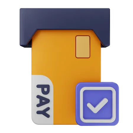 Vérification du paiement  3D Icon