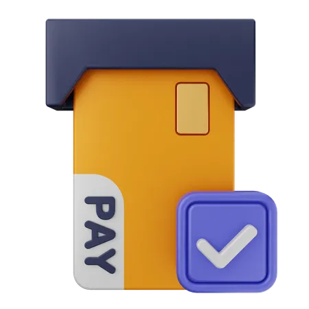 Vérification du paiement  3D Icon