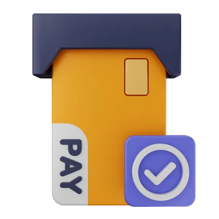 Vérification du paiement  3D Icon