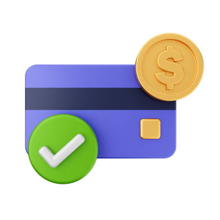 Paiement vérifié  3D Icon