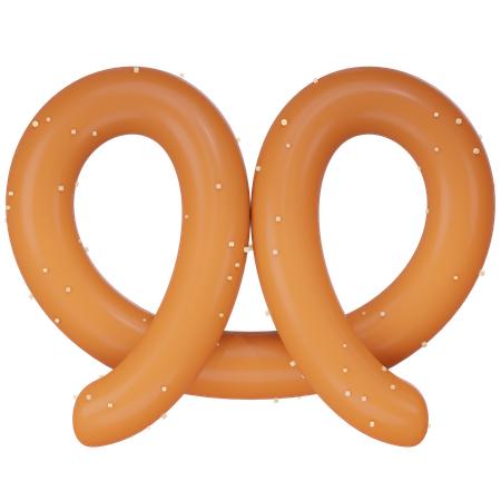 Pain bretzel  3D Icon