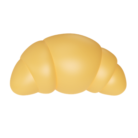 Pain croissant  3D Icon