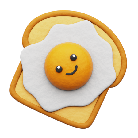 Pain oeuf  3D Icon