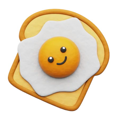 Pain oeuf  3D Icon