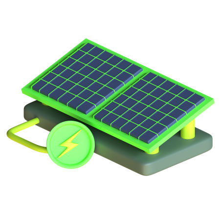 Painéis solares  3D Icon