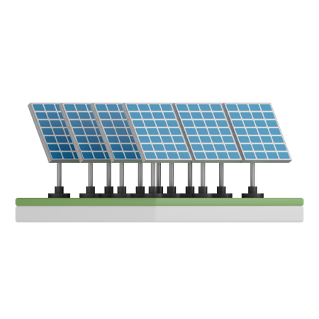 Painéis solares  3D Icon