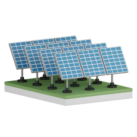 Painéis solares  3D Icon