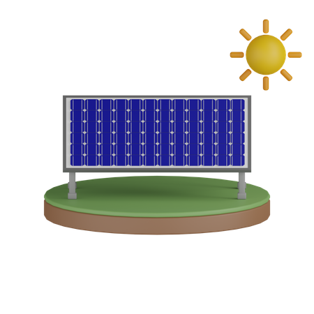 Painéis solares  3D Icon