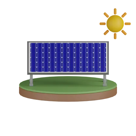 Painéis solares  3D Icon