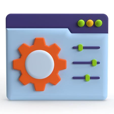 Painel de controle  3D Icon