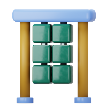 Painel de cubos giratórios para playground  3D Icon