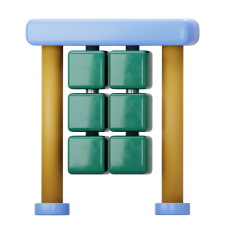 Painel de cubos giratórios para playground  3D Icon