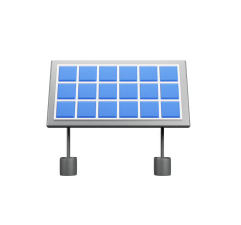 Painel solar  3D Icon