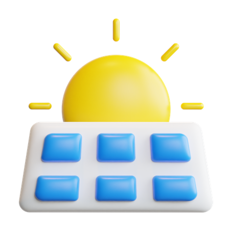 Painel solar  3D Icon