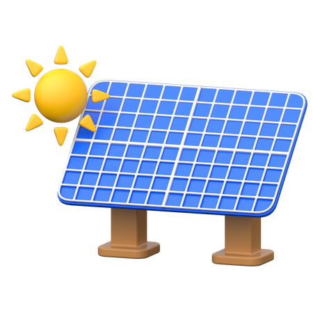 Painel solar  3D Icon