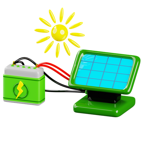 Painel solar  3D Icon