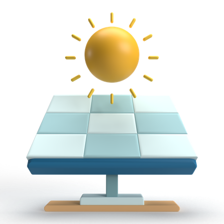 Painel solar  3D Icon