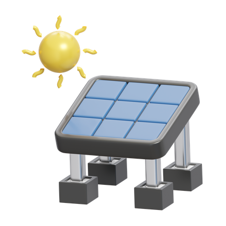 Painel solar  3D Icon