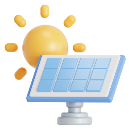 Painel solar  3D Icon